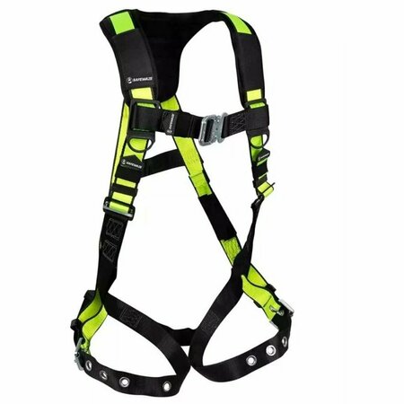 SAFEWAZE PRO Full Body Harness: 1D, Dorsal Link, QC Chest, TB Legs PRO54